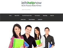 Tablet Screenshot of ieltshelpnow.com